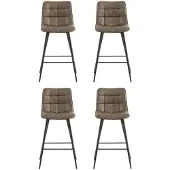 Benoa Barstoel Lucille Licht Bruin - barstoelen set van 2