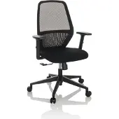Hjh OFFICE Bureaustoel CARLOW I netstof / stof zwart