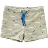 Fresk UV Zwembroek voor Jongens 62 - Sneldrogende Zwemkleding - UV-bescherming UPF 50 - Zwemshort Kinderen - Groen - Crocodile