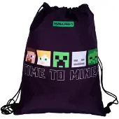Astra Minecraft - Gymtas - Sporttas - 44cm - Dubbelzijdig draagbaar