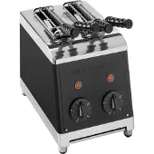 Milan Toast Tosti apparaat Zwart 2 Tangs Roestvrijstaal Horeca