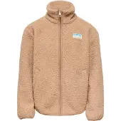 ONLY GIRLS Fleece jas 'KOGEVA' camel / blauw