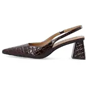 Bianco Slingpumps 'Maralyn' wijnrood