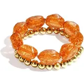 Yehwang Armbandenset met chunky kralen - Verkleurt niet - Cadeau - Goudlief.nl