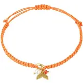 Yehwang armband mermaid wonder - oranje - Verkleurt niet - Goudlief.nl