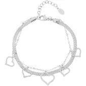 Yehwang Chunky heart armband - Roestvrij staal - Verkleurt niet - Cadeau -