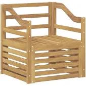vidaXL Buiten bank set Massief Acacia Hout Wit
