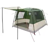 vidaXL Partytent Groen 10-persoons 185T Polyester met PU Coating