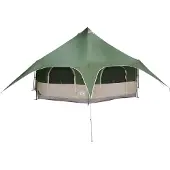 vidaXL Familietent Groen 10-persoons 185T Polyester met PU Coating