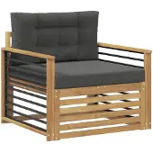 vidaXL Buitensofa Polyester Wit