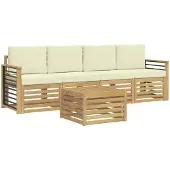vidaXL - Sofa-Sets - Massief - Acacia - Hout