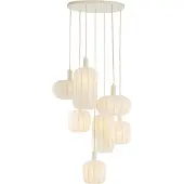 Light & Living Hanglamp 7L Ø53x104 cm TUFIA linnen crème