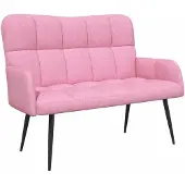 vidaXL 2-Zits Sofa Roze 115 x 61 x 87 cm Stof