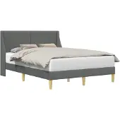 vidaXL Bedframe Effen met hoofdeinde verbindingplaat