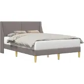 vidaXL Bedframe Effen met hoofdeinde verbindingplaat