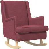 vidaXL Schommelstoel Wijnrood 62 x 80 x 85 cm Stof