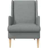 vidaXL Fauteuil Lichtgrijs Stof