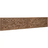 vidaXL Bed Hoofdbord Naturel Massief Teakhout