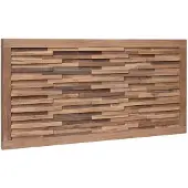 vidaXL Bed Hoofdbord Naturel Massief Teakhout
