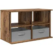 vidaXL TV-stand met lade Oudhout 79 x 40 x 48 cm