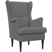 vidaXL Fauteuil Donkergrijs Fluweel