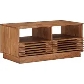 vidaXL Handgemaakte Salontafel Teakbruin 85 x 45,5 x 40 cm