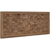vidaXL Bed Hoofdbord Naturel Massief Teakhout
