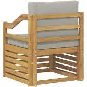 vidaXL Buiten bank set Polyester Wit