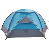 vidaXL Dometent met Verwijderbare Regenfly 8-persoons Blauw