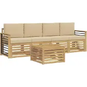 vidaXL Buiten bank set 5 st