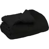 vidaXL Winter Duvet Gekwilt Zwart 200 x 200 cm Microvezel