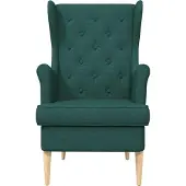 vidaXL Fauteuil Donkergroen Stof