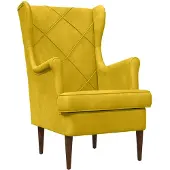 vidaXL Fauteuil Geel Fluweel