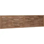 vidaXL Bed Hoofdbord Naturel Massief Teakhout