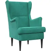 vidaXL Fauteuil Turquoise Fluweel