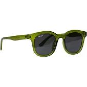 Haga Eyewear Zonnebril Parma - Transparant Groen - Lichtgrijze Glazen - 100% UV-A en UV-B Bescherming - Inclusief Microvezel Pouch
