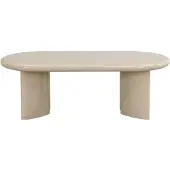 Vente-unique Salontafel van MDF - Beige gelakt - TABEMI