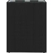 vidaXL Hoge Plantenbak Zwart 55 x 22 x 70 cm poly rattan