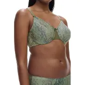Chantelle Co Bra Underw. Very Covering Molded Python Print Size: E100 | Torsolets, Brassieres & Corsets Outlet | Dames |