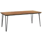vidaXL Tuintafel met haarspeldpoten 200x90x75 cm massief acaciahout