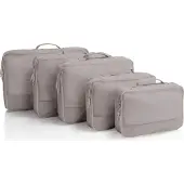 Heys kledingzak EcoTex Packing Cubes Set 5pc Atmosphere Taupe