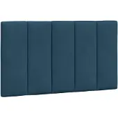 vidaXL Hoofdbordkussen "Hanko" 90 cm fluweel blauw