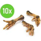 Beeztees Kippenpoten 200 gram - hondensnack - 10 verpakkingen
