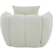 Vente-unique Draaibare fauteuil in getextureerde beige stof GONOLON