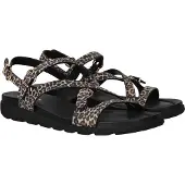 Tamaris Sandalen met riem bruin / zwart
