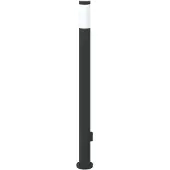 vidaXL Bolderarmatuur met stopcontact 110 cm RVS IP44