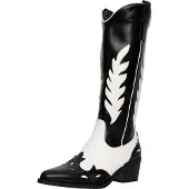 Salinyang Cowboylaarzen zwart / wit