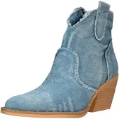 Salinyang Cowboylaarzen blauw denim