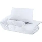 vidaXL Dekbedovertrekset 155x220 cm katoen wit