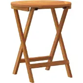 vidaXL Tuin Tafel Naturel 60 x 60 x 72 cm Massief Acacia Hout
